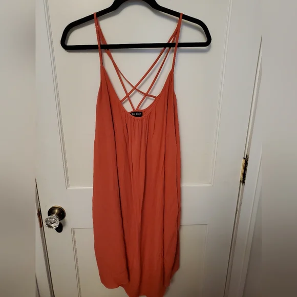 Vacation dress -Tangerine - Picture 1 of 6